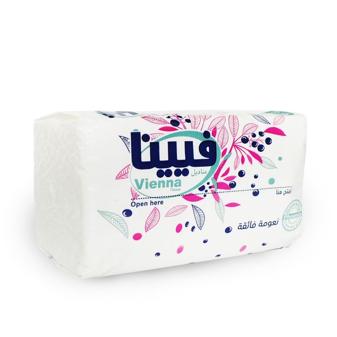 Vienna White Soft Tissue - 500 Tissue - 18 Packs